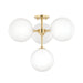 Mitzi - H122604-AGB - LED Semi Flush Mount - Ashleigh - Aged Brass