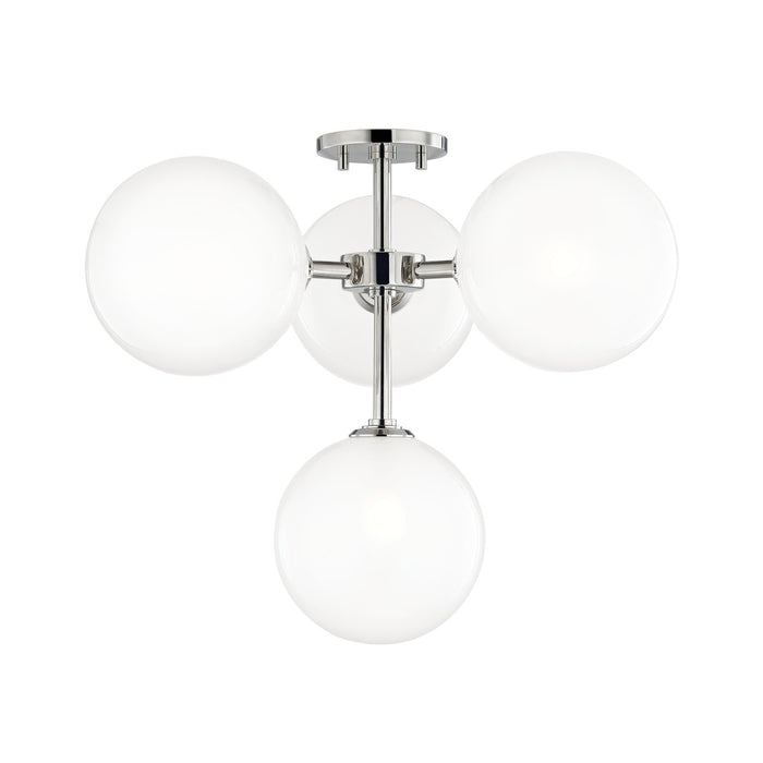 Mitzi - H122604-PN - LED Semi Flush Mount - Ashleigh - Polished Nickel