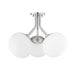 Mitzi - H134603-PN - Three Light Semi Flush Mount - Estee - Polished Nickel