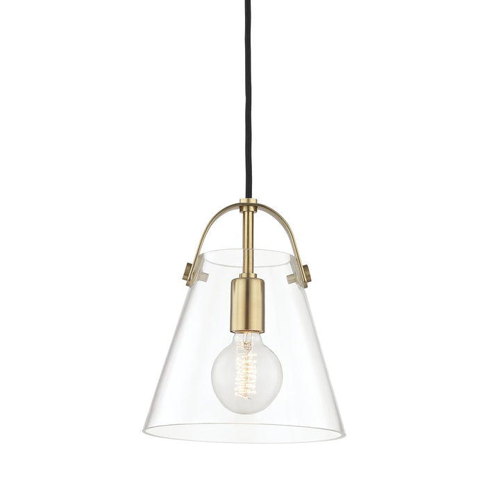 Mitzi - H162701S-AGB - One Light Pendant - Karin - Aged Brass