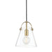 Mitzi - H162701S-AGB - One Light Pendant - Karin - Aged Brass