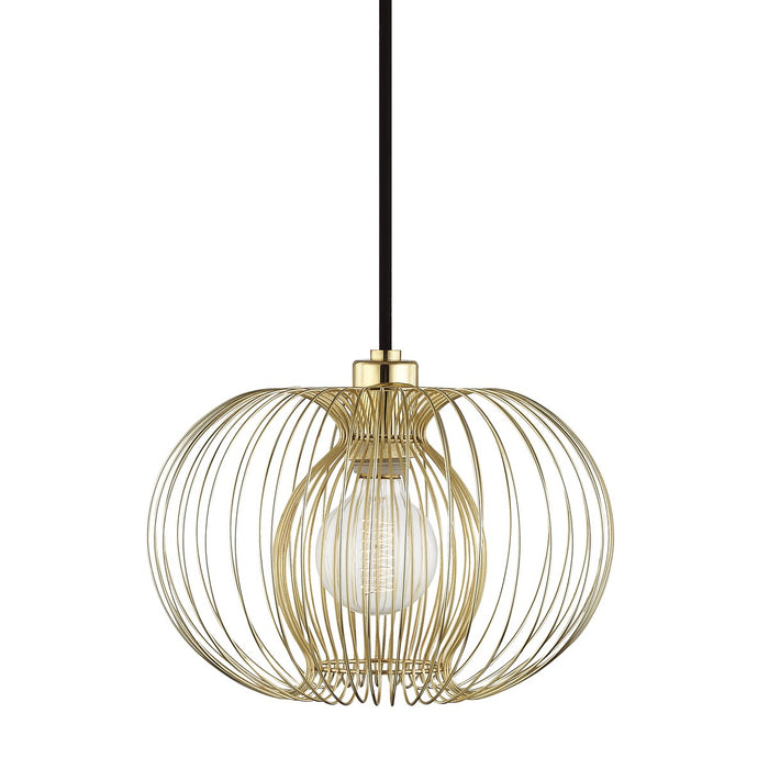 Mitzi - H181701S-PB - One Light Pendant - Jasmine - Polished Brass