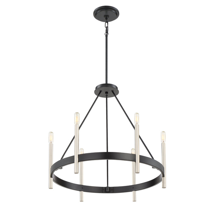 Quoizel - ATH5006K - Six Light Chandelier - Anthem - Mystic Black