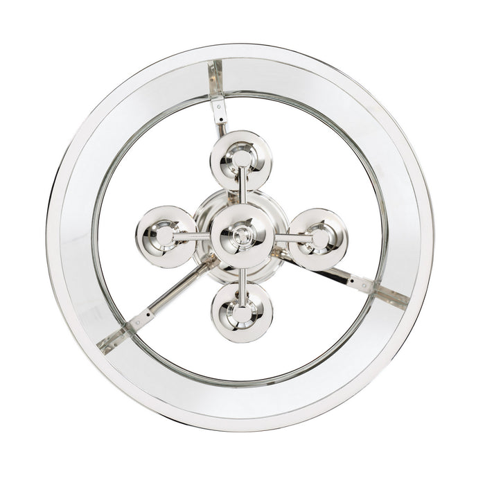 Quoizel - BAW1716PK - Four Light Semi-Flush Mount - Barlow - Polished Nickel