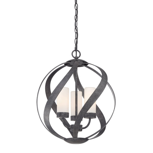 Quoizel - BMS2816OK - Three Light Pendant - Blacksmith - Old Black Finish