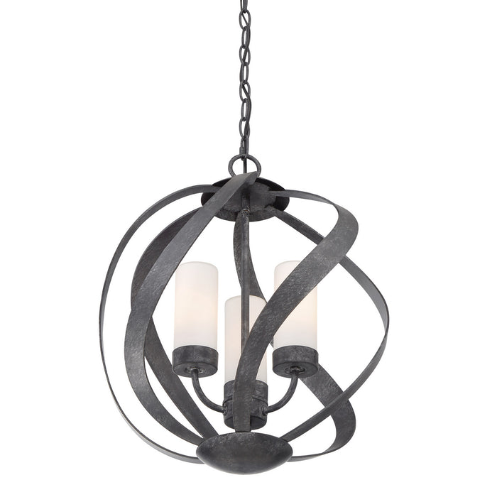 Quoizel - BMS2816OK - Three Light Pendant - Blacksmith - Old Black Finish