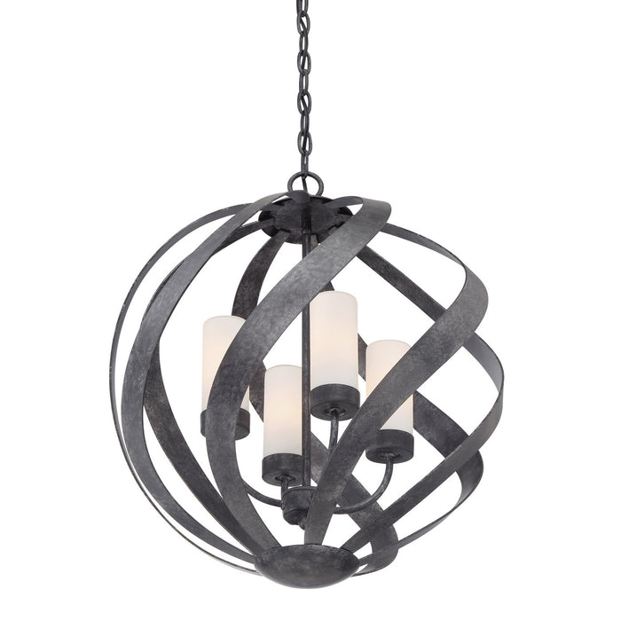 Quoizel - BMS2820OK - Four Light Pendant - Blacksmith - Old Black Finish