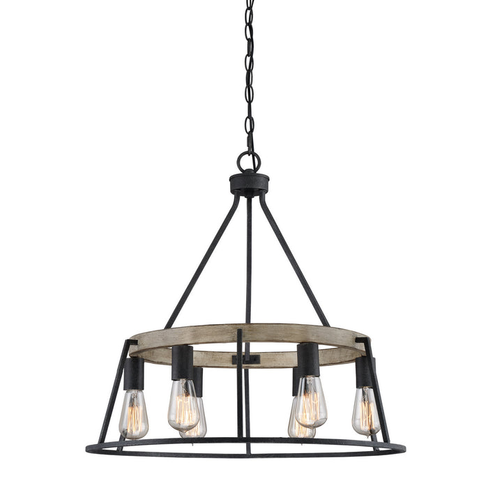 Quoizel - BRT5006GK - Six Light Chandelier - Brockton - Grey Ash