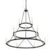 Quoizel - DOR5015MB - 15 Light Chandelier - Doran - Mottled Black