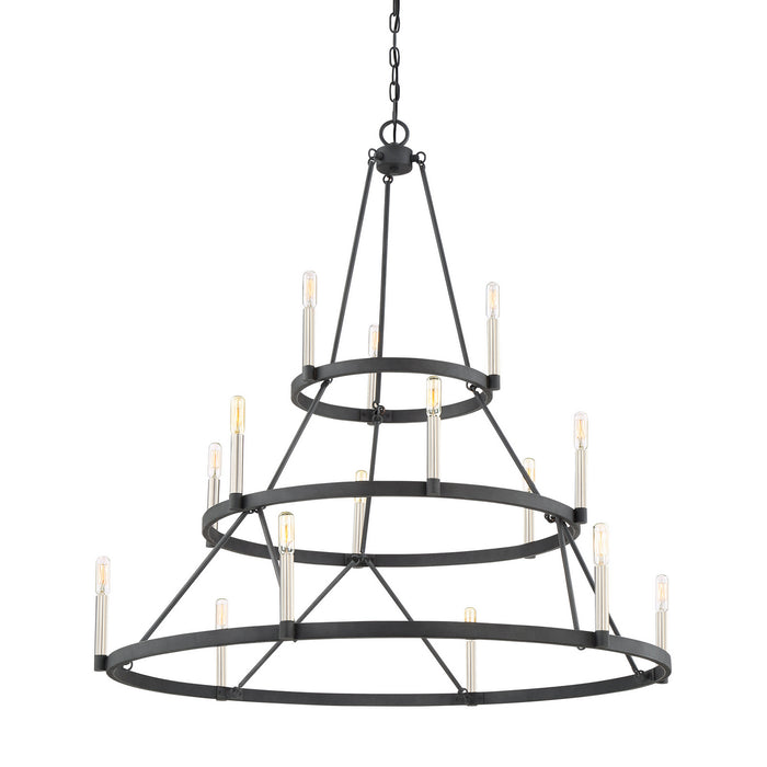 Quoizel - DOR5015MB - 15 Light Chandelier - Doran - Mottled Black