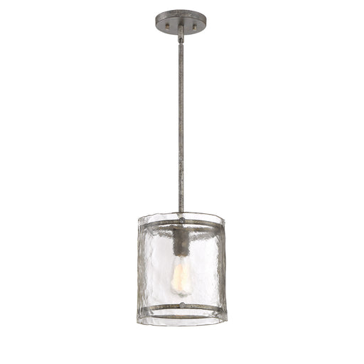 Quoizel - FTS1509MM - One Light Mini Pendant - Fortress - Mottled Silver