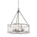 Quoizel - FTS2821MM - Five Light Pendant - Fortress - Mottled Silver