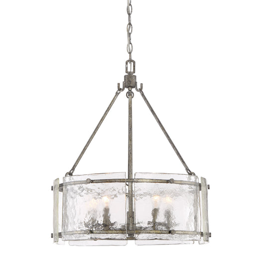 Quoizel - FTS2821MM - Five Light Pendant - Fortress - Mottled Silver