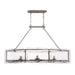 Quoizel - FTS638MM - Six Light Island Chandelier - Fortress - Mottled Silver