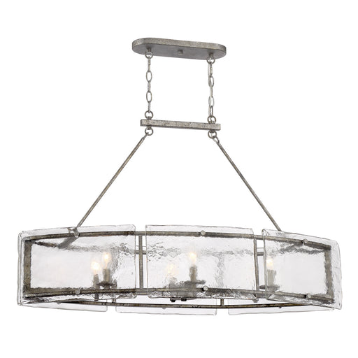 Quoizel - FTS638MM - Six Light Island Chandelier - Fortress - Mottled Silver