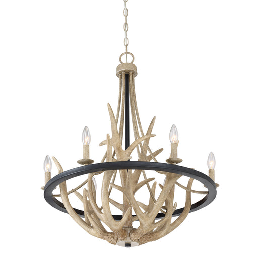 Quoizel - JR5006EK - Six Light Chandelier - Journey - Earth Black