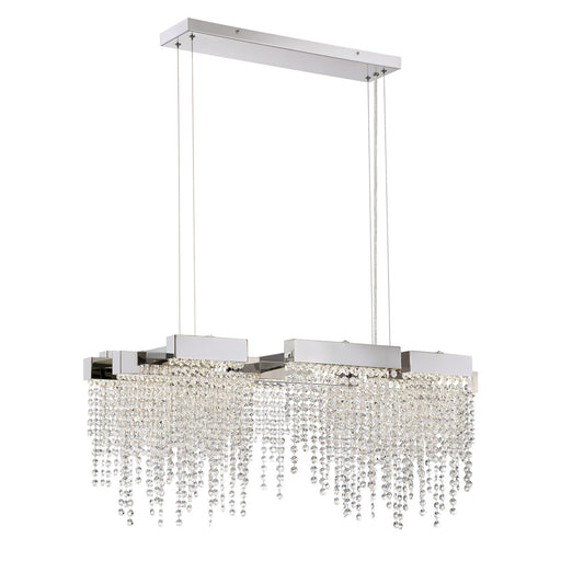 Quoizel - PCCL1033PK - LED Island Chandelier - Crystal Falls - Polished Nickel