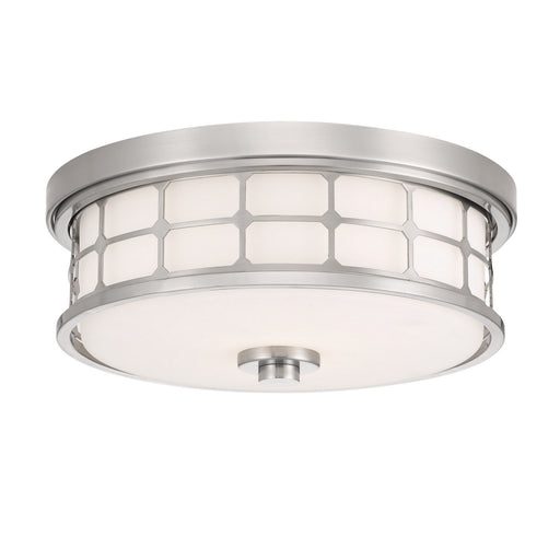 Quoizel - QF3413BN - Two Light Flush Mount - Guardian - Brushed Nickel