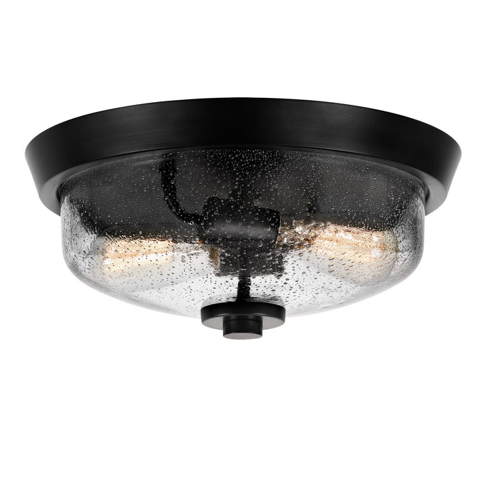 Quoizel - QF3414EK - Two Light Flush Mount - Radius - Earth Black