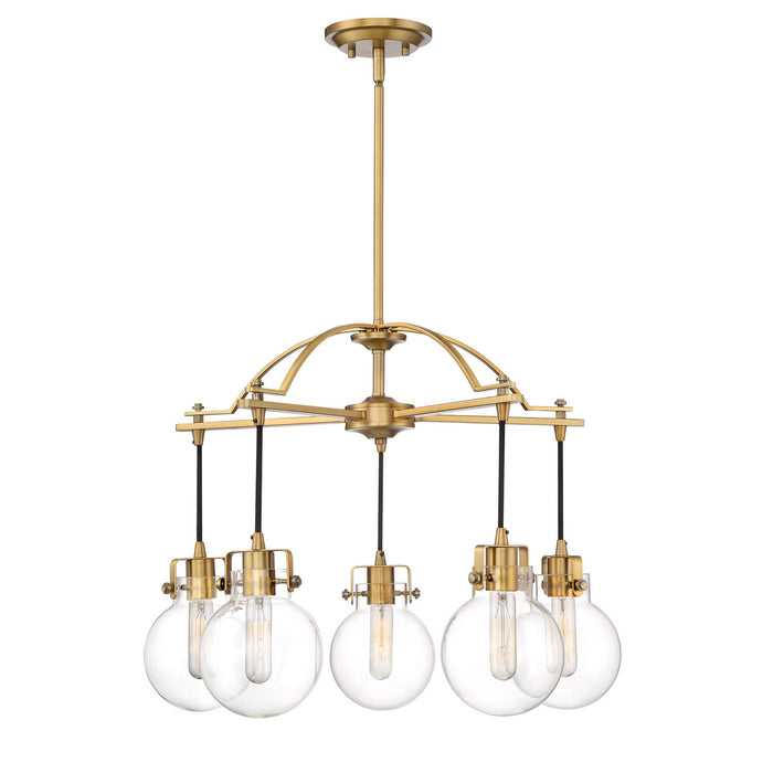 Quoizel - SDL5005WS - Five Light Chandelier - Sidwell - Weathered Brass