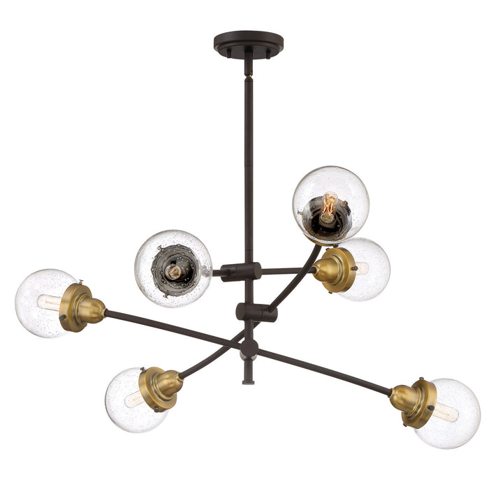 Quoizel - TNC5006WT - Six Light Chandelier - Trance - Western Bronze