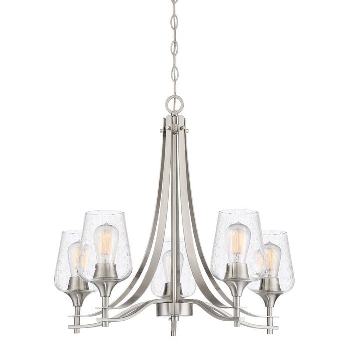 Quoizel - TWE5005BN - Five Light Chandelier - Towne - Brushed Nickel