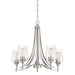 Quoizel - TWE5005BN - Five Light Chandelier - Towne - Brushed Nickel