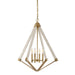 Quoizel - VP5204WS - Four Light Foyer Pendant - Viewpoint - Weathered Brass