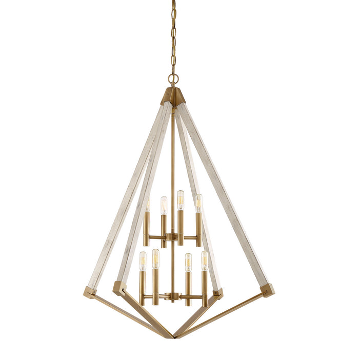 Quoizel - VP5208WS - Eight Light Foyer Pendant - Viewpoint - Weathered Brass