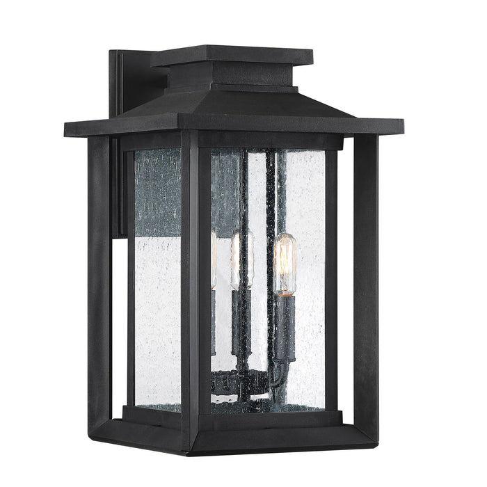 Quoizel - WKF8411EK - Three Light Outdoor Wall Lantern - Wakefield - Earth Black