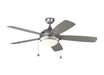 Generation Lighting. - 5DIW52PBSD - 52" Ceiling Fan - Discus - Painted Brushed Steel