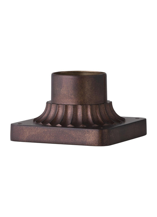 Generation Lighting. - PIERMOUNT-PTBZ - Pier Mount Base - Outdoor Pier Mounts - Patina Bronze