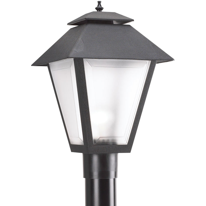 Generation Lighting. - 82065EN3-12 - One Light Outdoor Post Lantern - Polycarbonate Outdoor - Black