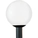 Generation Lighting. - 8254EN3-68 - One Light Outdoor Post Lantern - Outdoor Globe - White Plastic