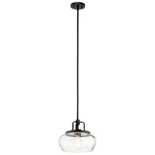 Kichler - 43903OZ - One Light Pendant/Semi Flush Mount - Davenport - Olde Bronze