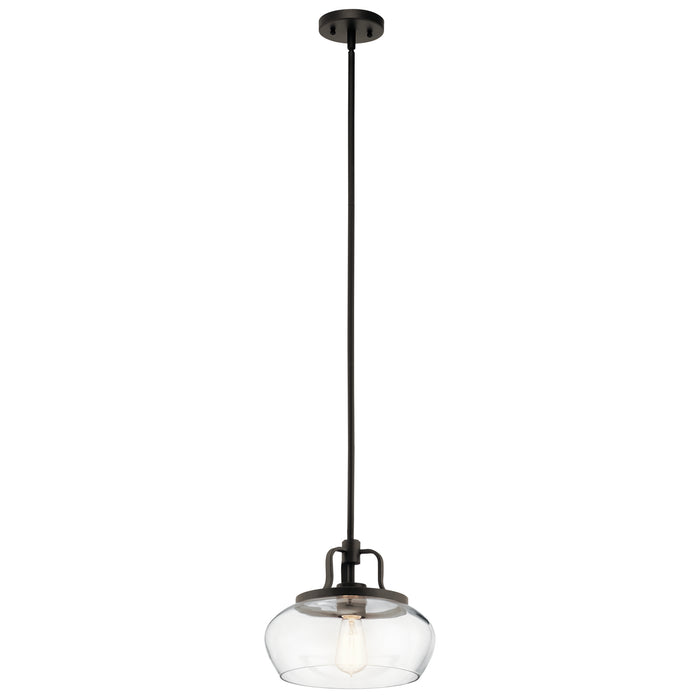 Kichler - 43903OZ - One Light Pendant/Semi Flush Mount - Davenport - Olde Bronze