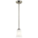 Kichler - 44053NI - One Light Mini Pendant - Tao - Brushed Nickel