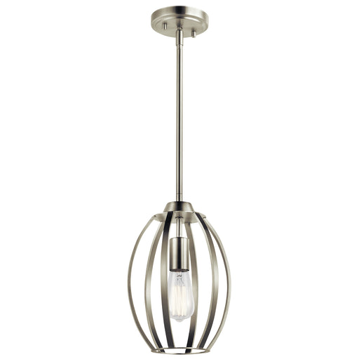 Kichler - 44054NI - One Light Pendant - Tao - Brushed Nickel