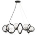 Maxim - 35108CDBKPN - Eight Light Pendant - Curlicue - Black / Polished Nickel