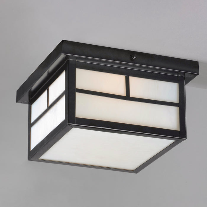 Maxim - 4059WTBK - Two Light Outdoor Ceiling Mount - Coldwater - Black