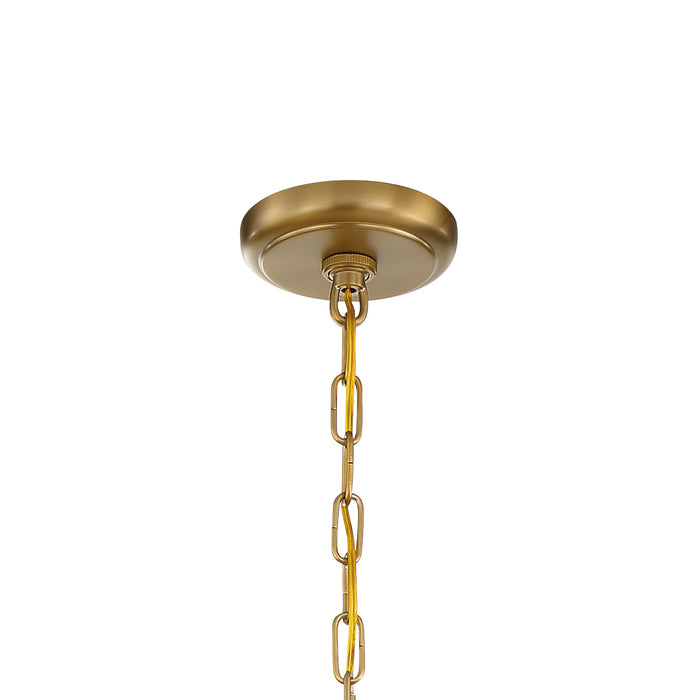 Crystorama - 136-VG - Six Light Chandelier - Calypso - Vibrant Gold