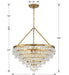 Crystorama - 137-VG - Eight Light Chandelier - Calypso - Vibrant Gold