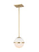 Crystorama - 2107-AG - One Light Chandelier - Truax - Aged Brass