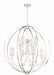 Crystorama - 2246-PN - Eight Light Chandelier - Sylvan - Polished Nickel