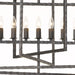 Crystorama - 337-RS - Nine Light Chandelier - Capri - Raw Steel