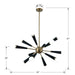 Crystorama - 3812-AG - 12 Light Chandelier - Zodiac - Aged Brass