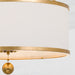 Crystorama - 518-GA - Six Light Chandelier - Broche - Antique Gold