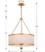 Crystorama - 518-GA - Six Light Chandelier - Broche - Antique Gold