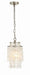 Crystorama - BRI-3000-SA - One Light Mini Chandelier - Brielle - Antique Silver