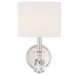 Crystorama - CHI-211-PN - One Light Wall Sconce - Chimes - Polished Nickel